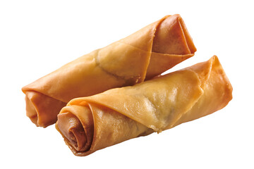 Spring rolls isolated on transparent background