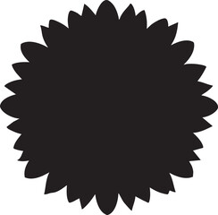 Black burst vector graphic: starburst shape, seal element, badge design eps silhouette
