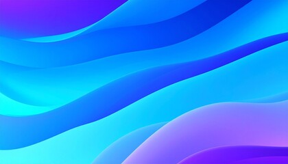 Abstract Digital Artwork of Flowing Ribbon-Like Shapes in Vibrant Blue, Purple, and Pink Tones
