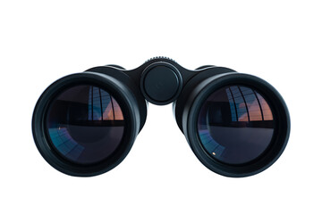 Binoculars isolated on transparent background