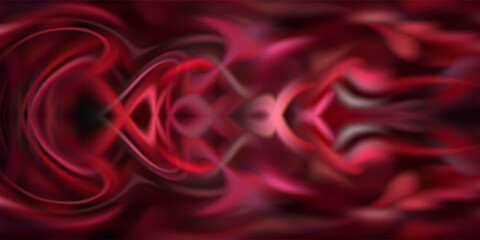 Obraz premium Abstract Red Waves With Pink Swirls — Vibrant Colorful Background for Creative Projects and Design