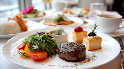 美味しそうなハンバーグステーキ