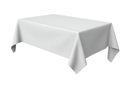 Tablecloth isolated on transparent background