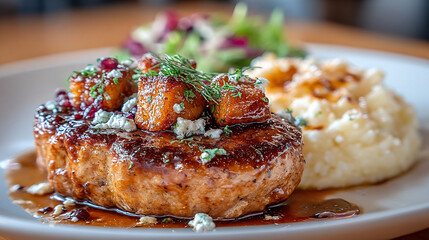 美味しそうなハンバーグステーキ