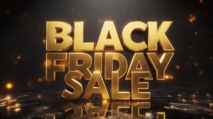 Diskon besar penjualan akhir tahun baru di pasar bisnis, menampilkan simbol uang merah 3 dimensi dengan teks neon emas konsep harga diskon