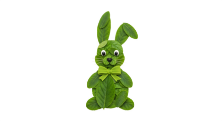 Leaf Rabbit Creation, isolated on transparent background