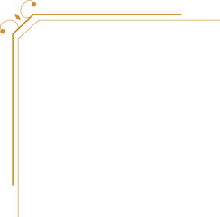 Obraz premium Ornate gold corner border