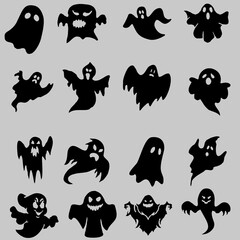 halloween icons set
