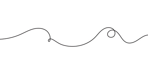 Squiggle line design element. Curved line design. isolated on white background. vector illustration. EPS 10 .