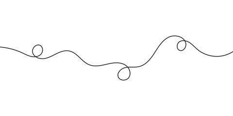 Squiggle line design element. Curved line design. isolated on white background. vector illustration. EPS 10 .