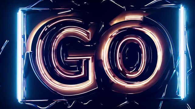 vibrant 4k golden neon animation glowing 3 2 1 countdown sequence seamlessly looping shining metallic tones ideal energetic introductions digital displays cinematic video transitions motion effects