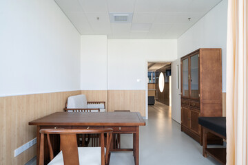 The interior of an office in a traditional Chinese medicine hospital