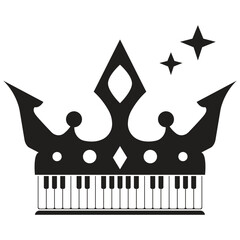 Piano icon vector ilustration template