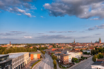 Naklejka premium Lübeck, officially the Hanseatic City of Lübeck, is the second most populous city in the federal state of Schleswig-Holstein, in northern Germany.