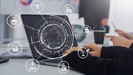 Concept of smart agriculture revolutionizes modern farming. Using innovation and automation, this...