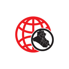 Simple black outline vector map border India, geographical shape isolated