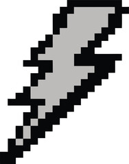 Pixel lightning bolt