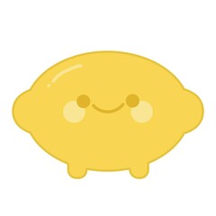 Cute Fruit Lemon Vector Design Illustration