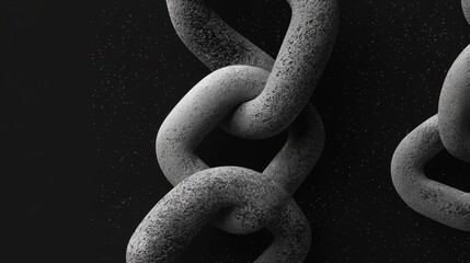 A black and white image of a chain.