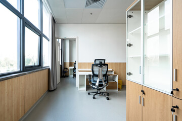 interior of office for doctor in hospital