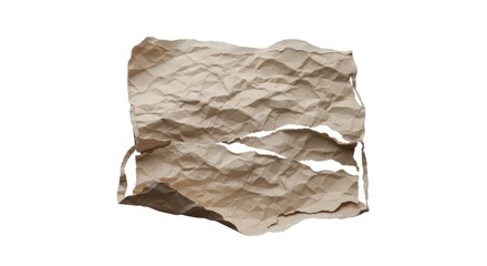 Obraz premium Detailed Crumpled and Torn Paper Texture Element For Background Design