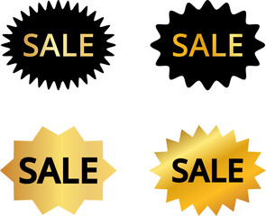 Black friday shopping labels collection. Sale or discount new sticker. Starburst red sticker set. Special offer price tag. Supermarket promotional badge. Promo stickers with star edges. Vector.