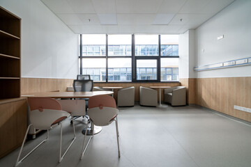 interior of office for doctor in hospital