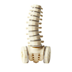 Anatomical spine model for medical illustration