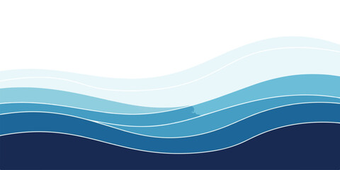 Abstract blue wave background smooth gradient vector illustration perfect for website headers and presentations