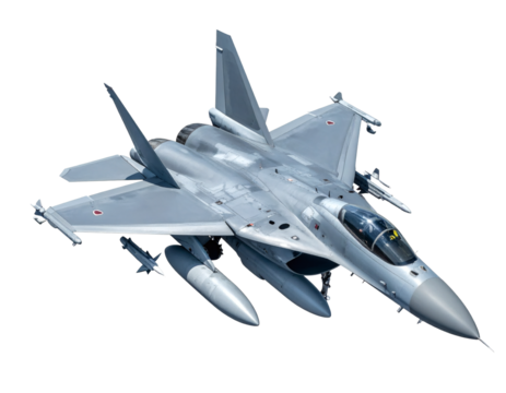 Modern fighter jet with missiles poised for aerial dominance, a symbol of advanced defense technology and power.