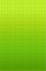 Green Innovation Pattern – Eco Science Icons on Gradient Background, Nature Meets Technology – Minimalist Green Science Motif Wallpaper, Sustainable Discovery – Seamless Eco-Tech Symbol De