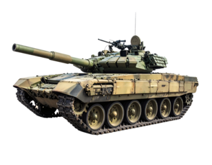 Powerful military tank with camouflage ready for action in strategic defense scenarios