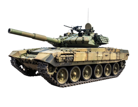 Powerful military tank with camouflage ready for action in strategic defense scenarios