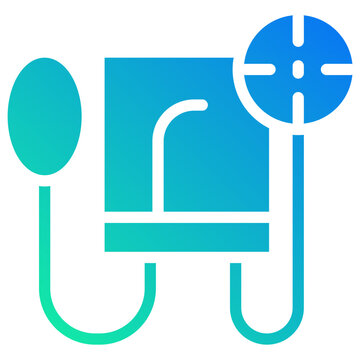 sphygmomanometer gradient fill icon