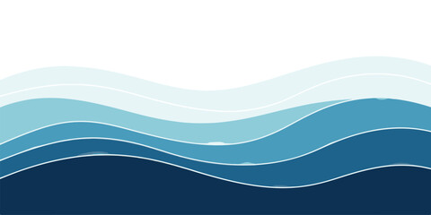 Abstract blue wave background vector illustration with fluid gradient perfect for website headers and presentations