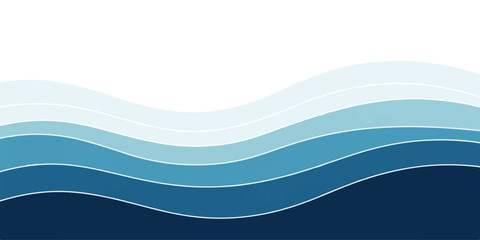 Abstract blue wave background illustration smooth gradient vector design perfect for website headers and presentations