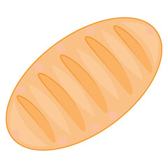 A loaf of bread with a smooth surface and distinct ridges
