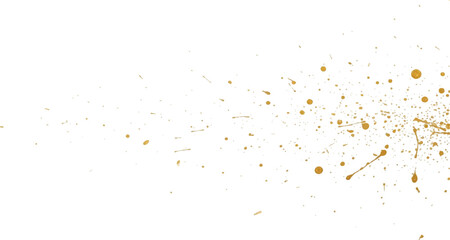 Gold paint splatter background abstract golden ink splash decorative design element for banners and creative projects