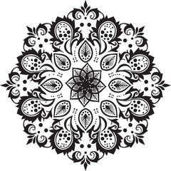 Abstract Symmetrical Tribal Eye Pattern Tattoo Design