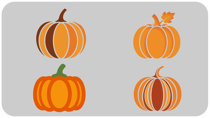 pumpkin-vector-logo-icon-set