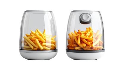 Portable Transparent Cooking Air Fryer — isolated on transparent background