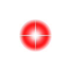 Red Light Effect, Transparent Background