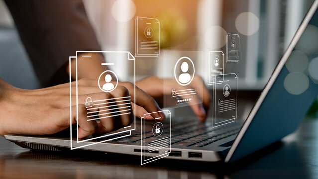 Corporate data management system and document management system with employee privacy. protect themselves from cyber attacks,Software for security, cybersecurity concepts.