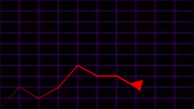 Dynamic animated financial charts in futuristic Investment finance chart with stock market growth stock market data visualization perfect for finance, business trading.. - Powered by Adobe