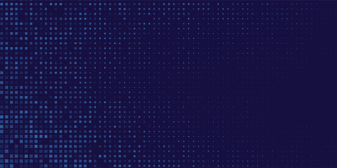 Modern art blue wavy halftone background. Dot pop art sport style abstract