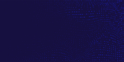 Abstract blue wavy halftone background. Dot pop art sport style design abstract