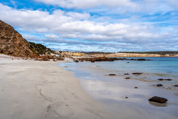 Stokes Bay Beach with white sand and turquoise water, Australia