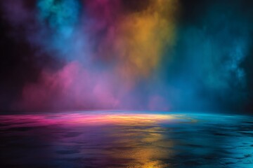 Vibrant backdrop for stage events