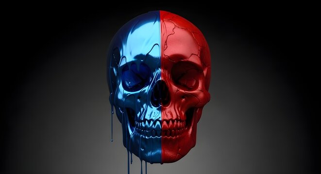 Glitzy Chrome Surface, Cyberpunk Design, Halloween and Danger Theme

3D Render Illustration, Neon Colors, Skull and Crossbones, Futuristic Concept

Contemporary Sculpture, Shiny Surface, Artistic Desi - Powered by Adobe