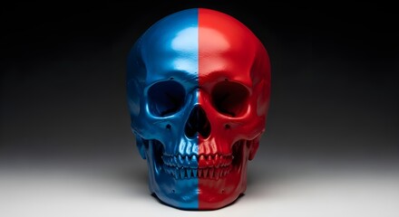 Glitzy Chrome Surface, Cyberpunk Design, Halloween and Danger Theme

3D Render Illustration, Neon Colors, Skull and Crossbones, Futuristic Concept

Contemporary Sculpture, Shiny Surface, Artistic Desi